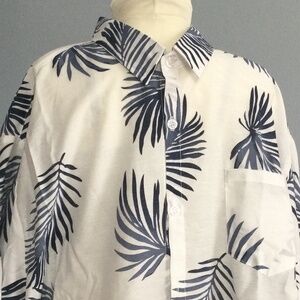 ATLANTL SUMMER BEACH FLORAL PRINT SHIRT…new in packaging